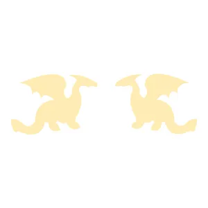 گوشواره طلا 18 عیار زنانه کرابو طرح اژدها مدل Kr3724