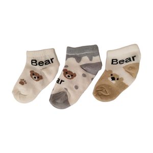جوراب نوزادی مدل bear290 بسته 3 عددی