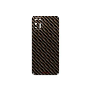 MAHOOT Glossy-Brown-Fiber Cover Sticker for Motorola Moto G9 Plus