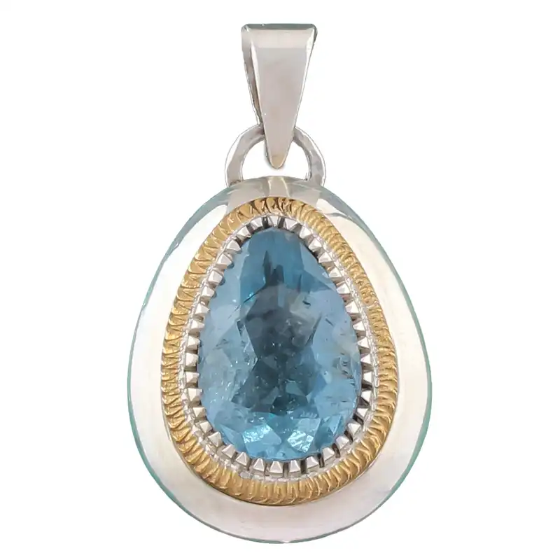 گردنبند نقره زنانه مدل توپاز کد SP-06