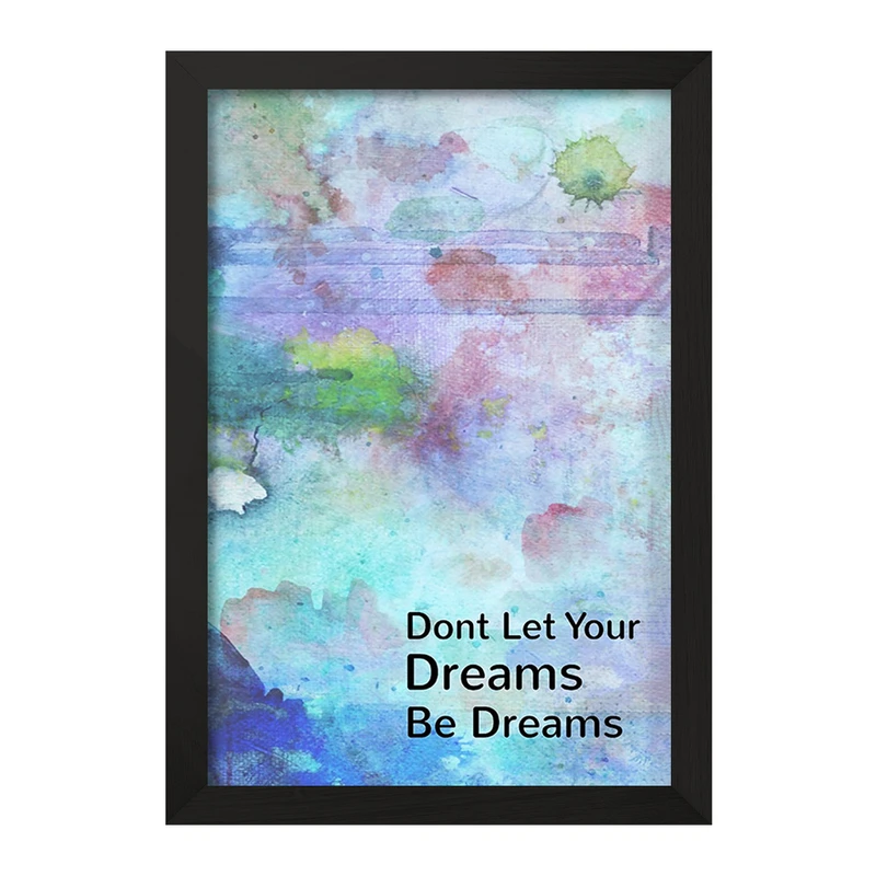 تابلو خندالو مدل Don’t Let Your Dreams Be Dreams کد F11540