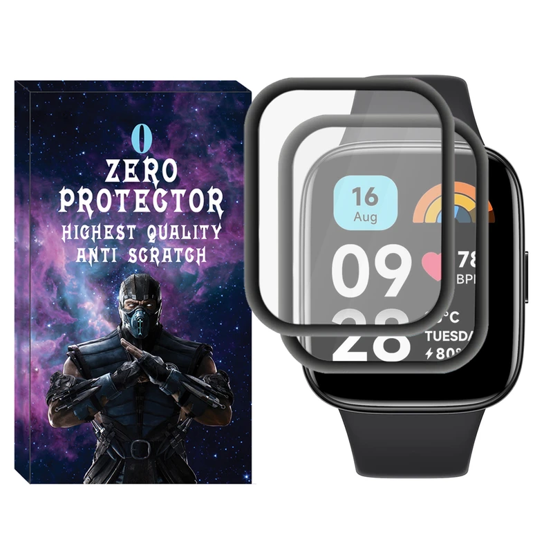 محافظ صفحه نمایش نانو زیرو مدل Pmma-ZR مناسب برای ساعت هوشمند شیائومی Redmi Watch 3 / Watch 3 Active بسته دو عددی