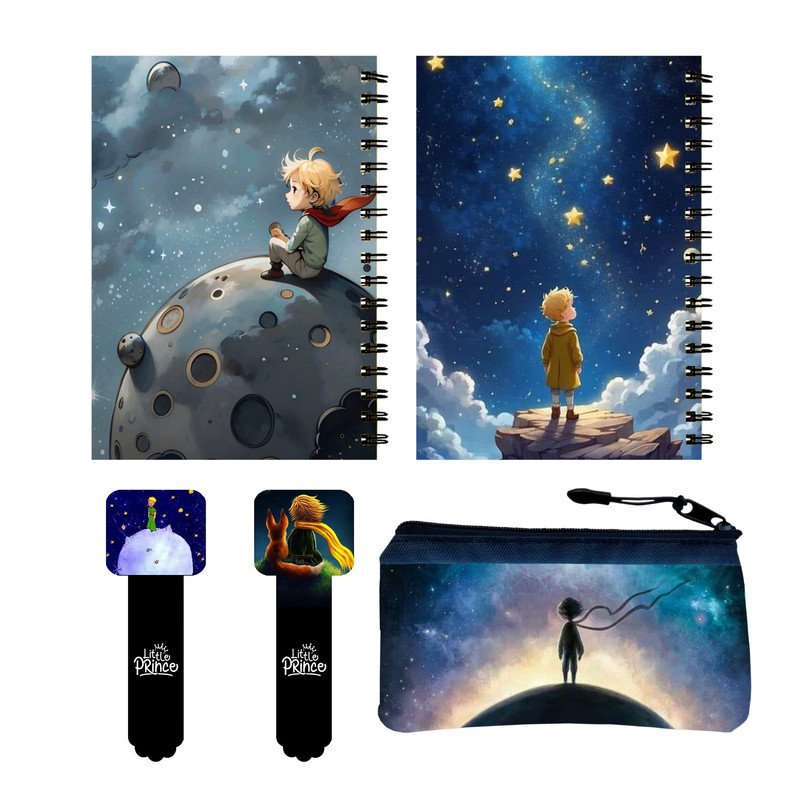 بسته لوازم تحریر مدل شازده کوچولو کد 83 مجموعه 5 عددی