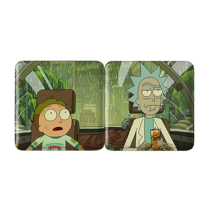 مگنت خندالو مدل ریک و مورتی Rick and Morty کد A247 مجموعه 2 عددی