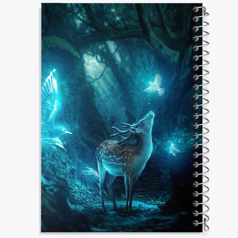 دفتر مشق 50 برگ خندالو طرح گوزن کد F1203