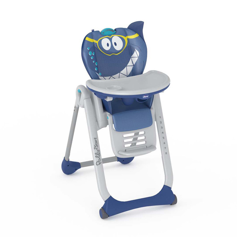 صندلی غذاخوری کودک چیکو مدل پولی 2 استار طرح کوسه