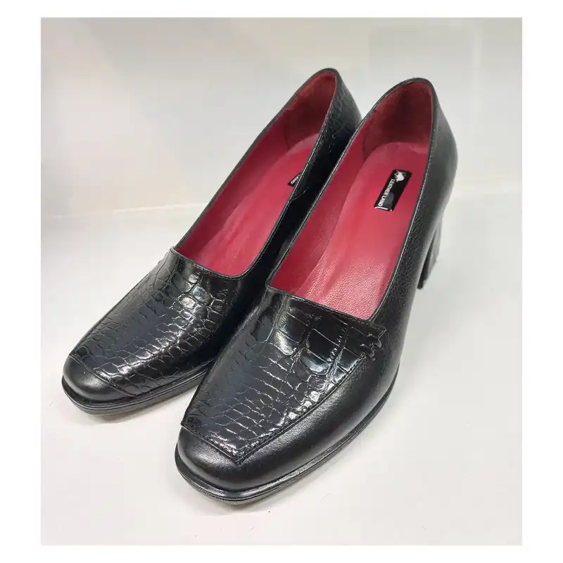 کفش زنانه سرزمین چرم کد 141790 رنگ مشکی