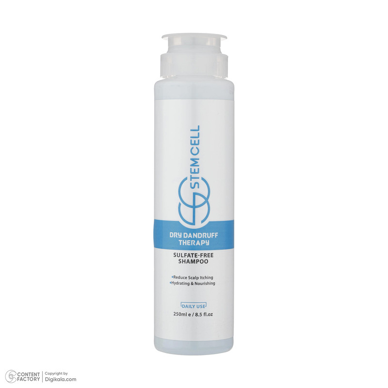 شامپو ضد شوره استم سل مدل Sulfate Free مناسب شوره خشک حجم 250 ميلي ليتر