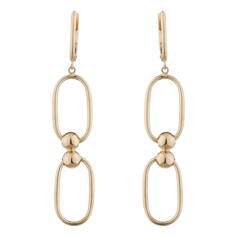 گوشواره طلا 18 عیار زنانه تاج مدل 1121