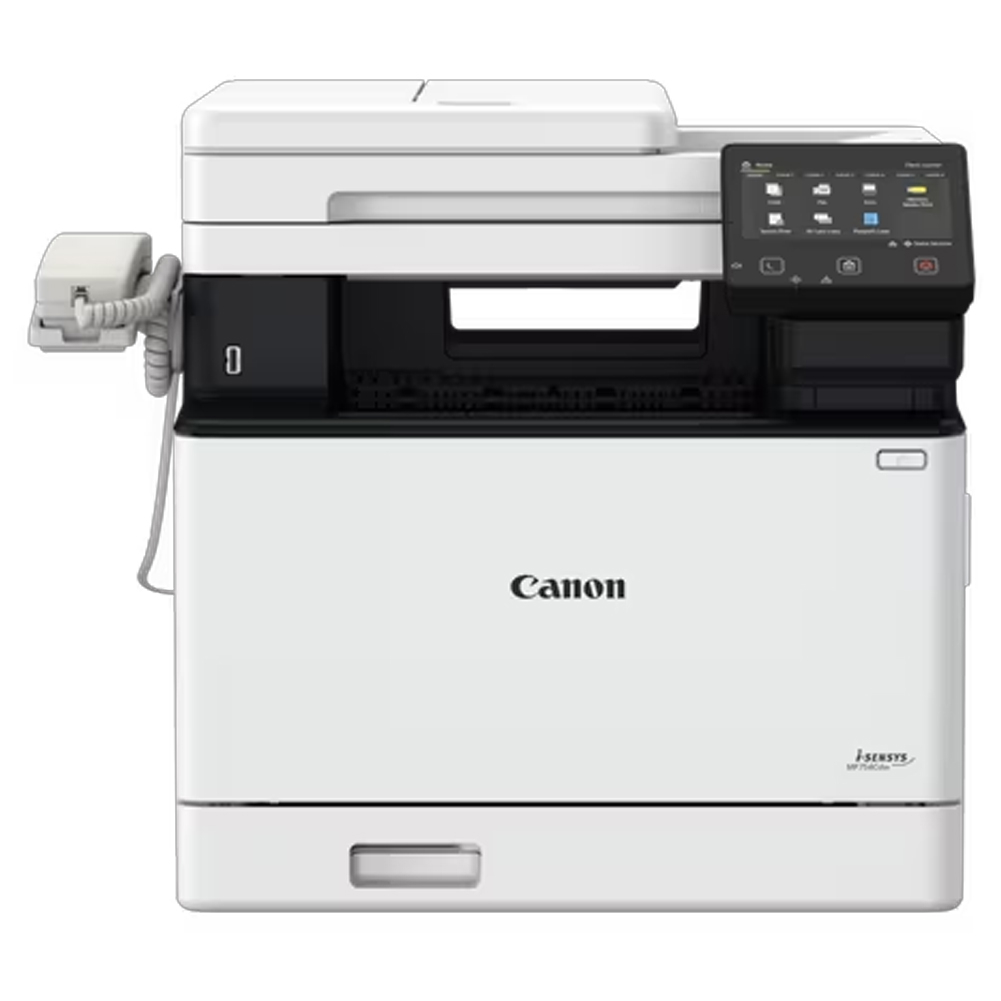 پرینتر لیزری چند کاره رنگی کانن مدل Canon i-SENSYS MF754Cdw با اتصال باسیم و بی‌سیم، سایز چاپ A4 با قابلیت چاپ دورو خودکار
