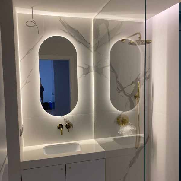 آینه سرویس بهداشتی الف طرح سرو کد BA_70-40
