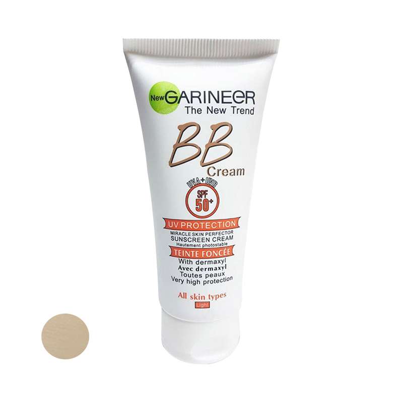 کرم ضد آفتاب رنگی BB گارنیه SPF50 مدل 01 مناسب انواع پوست حجم 100 میلی لیتر کرم ضد آفتاب رنگی BB گارنیه SPF50 مدل 01 مناسب انواع پوست حجم 100 میلی لیتر