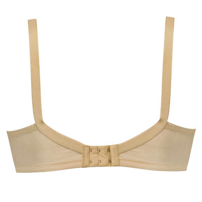 ست شورت و سوتین زنانه پانیذ مدل ساتن فنردار کد 4649 رنگ کرم