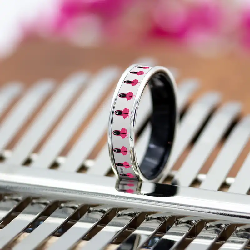 انگشتر ناکسیگو مدل شب تاب طرح بازی مرکب کد RB15524