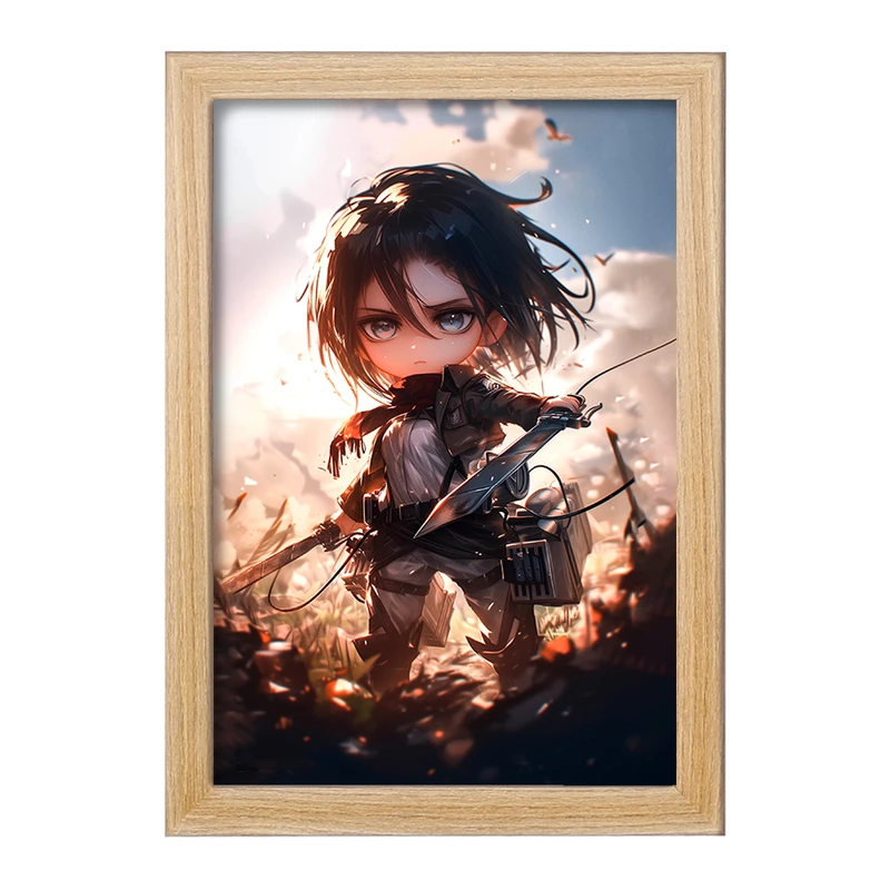 تابلو خندالو مدل انیمه اتک آن تایتان کد F2851