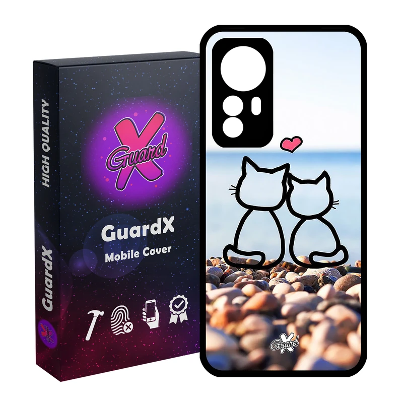 کاور گارد ایکس طرح Love مدل Glass10016 مناسب برای گوشی موبایل شیائومی Redmi Note 12S