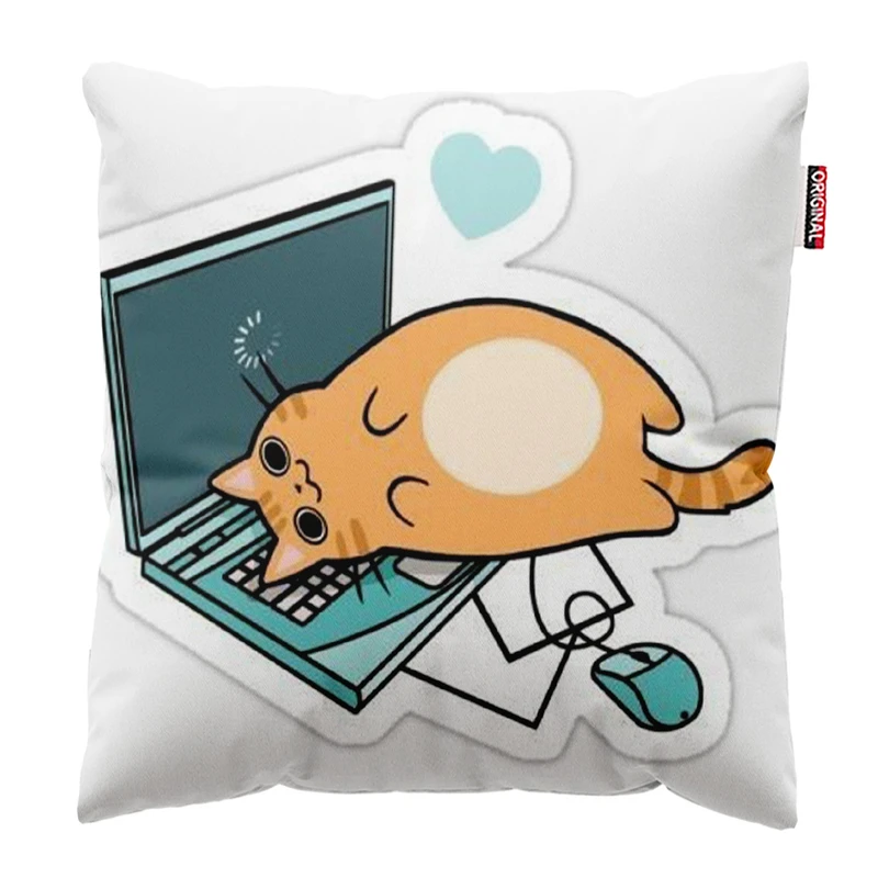 کوسن پاد آفرین مدل پیشی لوس کیوت کد 300 سایز 30*30 سانتی متر