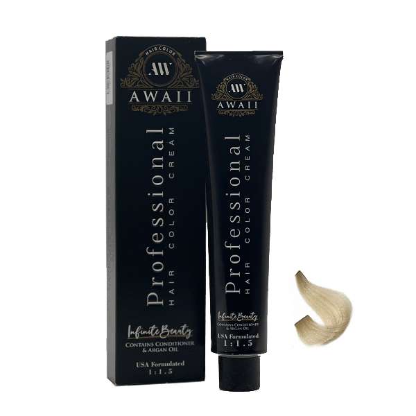 رنگ مو آوایی شماره 12.21 حجم 120 میلی لیتر رنگ زیتونی دودی پلاتینه