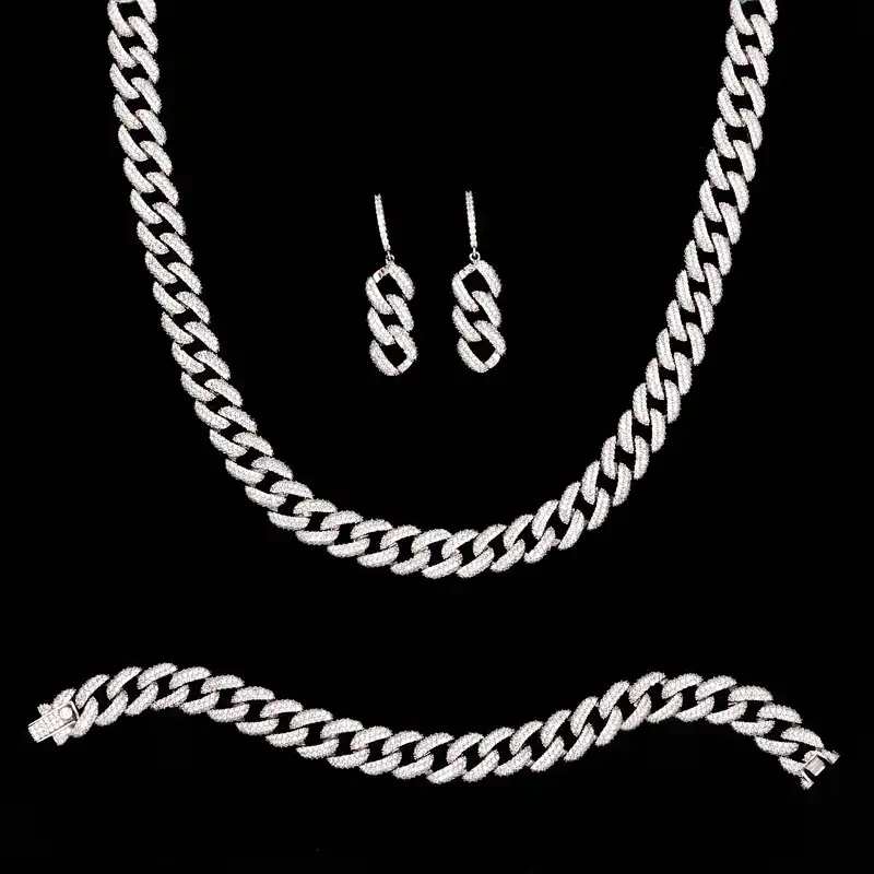 نیم ست نقره زنانه مدل A-0011