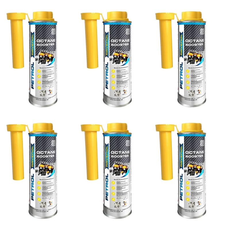 مکمل بنزین اکتان بوستر راونول مدل Petrol حجم 300 میلی لیتر بسته 6 عددی