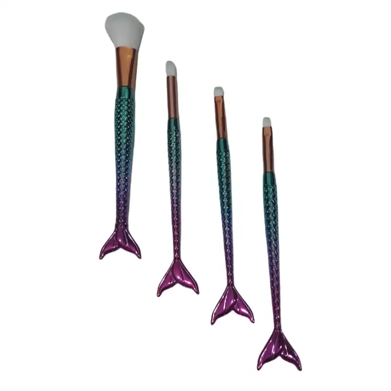ست برس آرایشی مدل ماهی کد Fish مجموعه 4 عددی