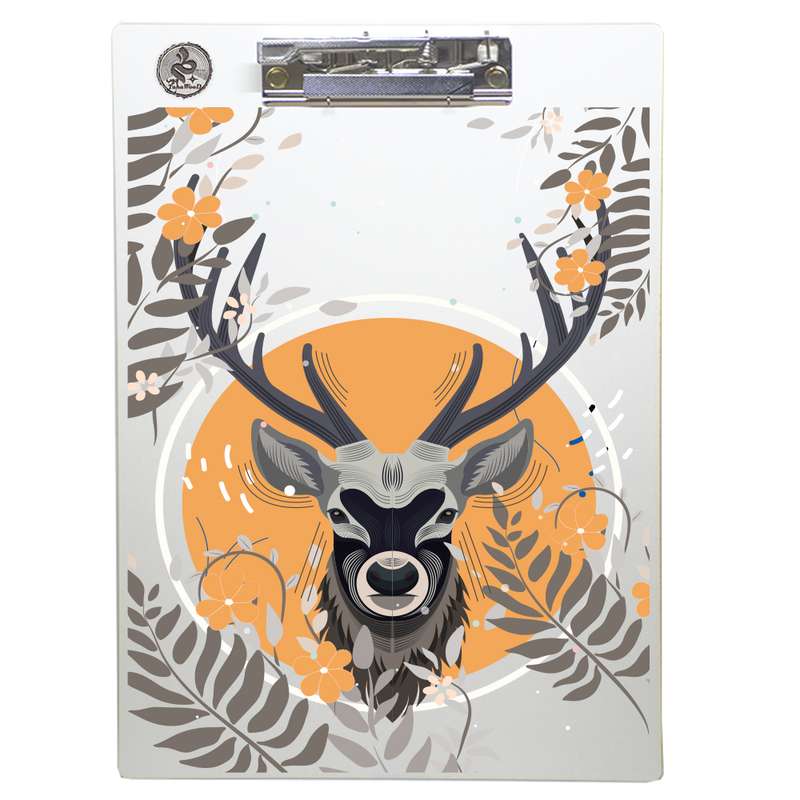 تخته شاسی طه چوب مدل Gray deer01 سایز A4