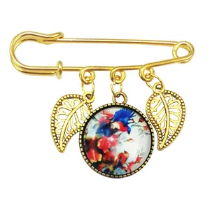 سنجاق سینه زنانه مدل طبیعت کد 4