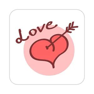 زیر لیوانی کاکتی طرح عاشقانه مدل mp39095