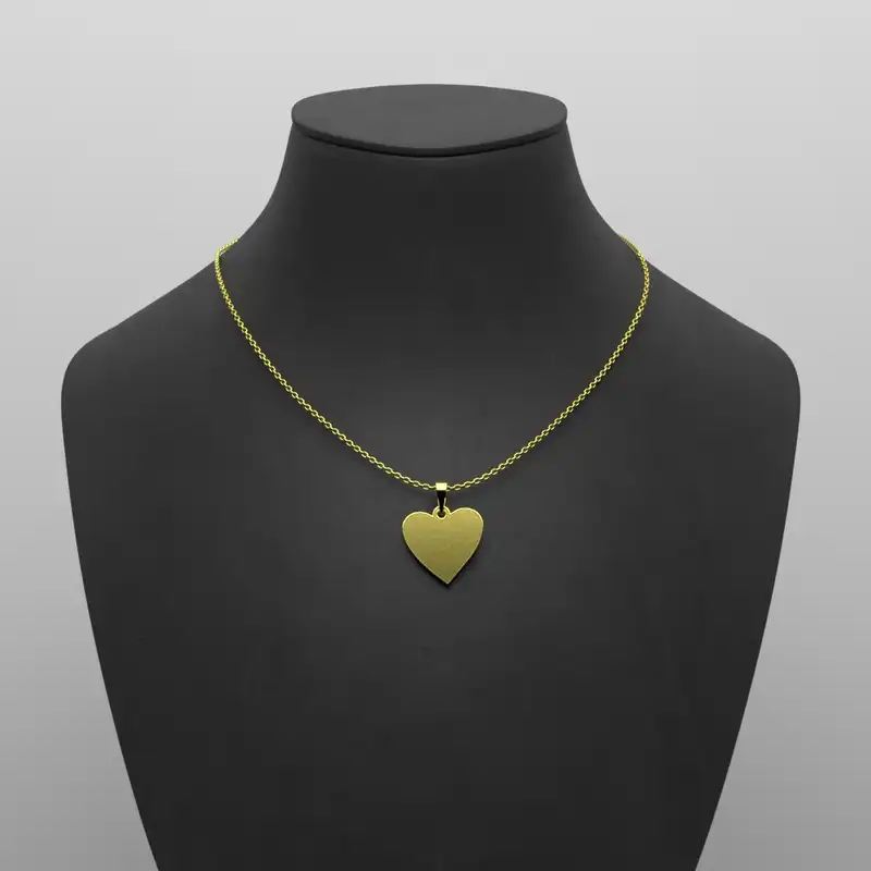 گردنبند طلا 18 عیار زنانه مدوپد مدل قلب کد E3-1-1021
