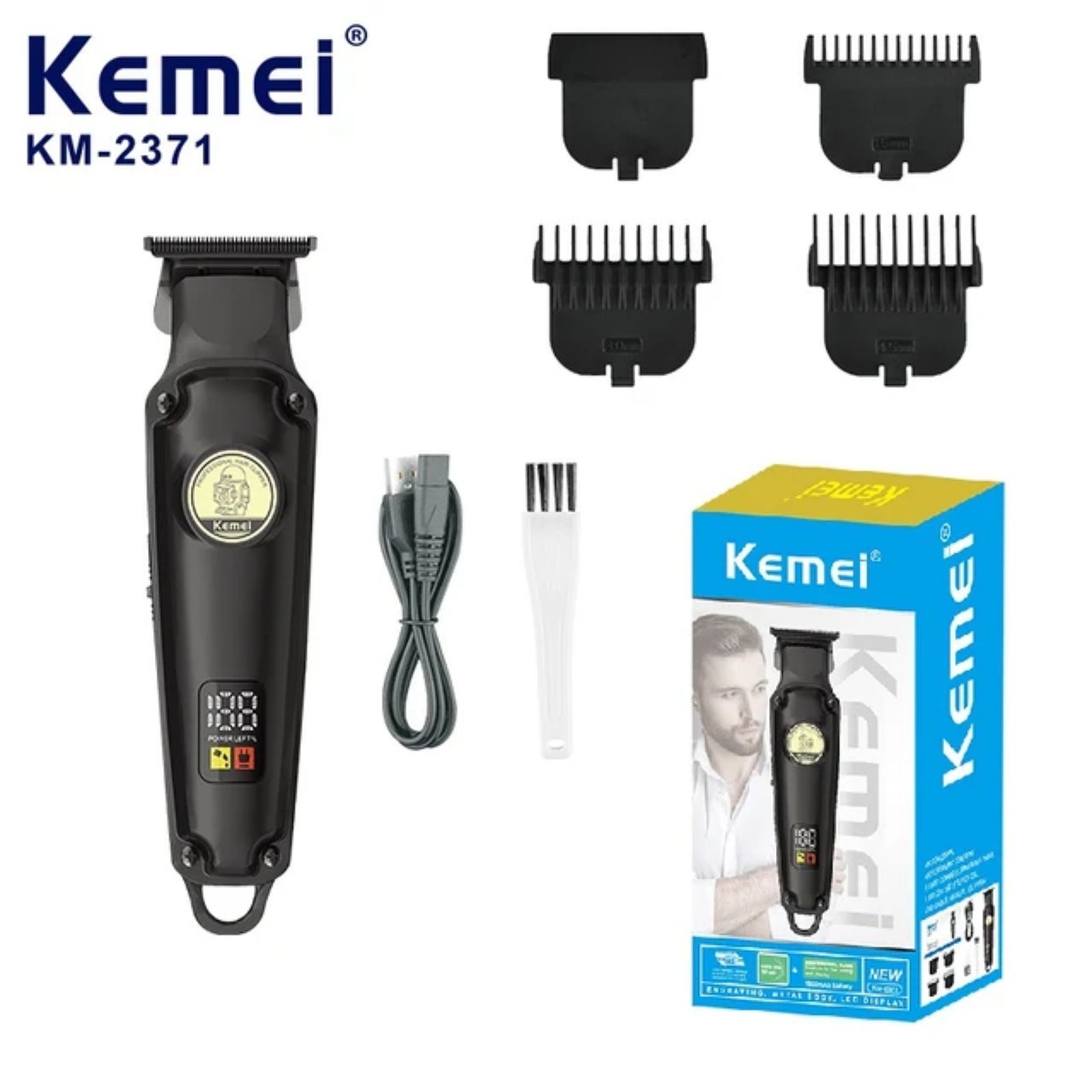 ماشین اصلاح موی سر و صورت کیمی مدل KM-2371 -  - 3