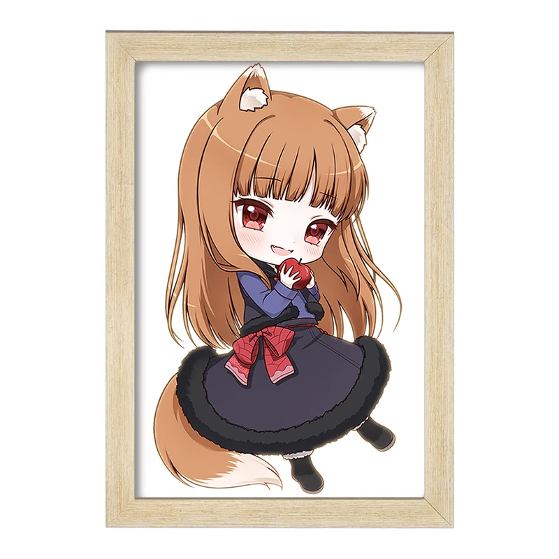 تابلو خندالو مدل هولو انیمه ادویه و گرگ کد 36097