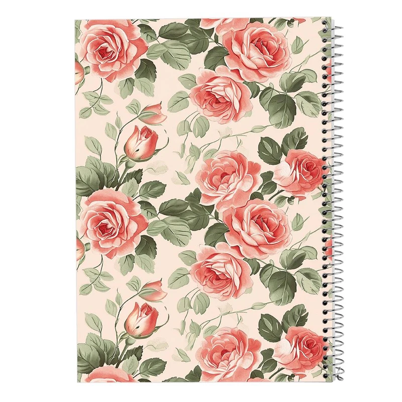 دفتر ژورنال نویسی 50 برگ مدوپد مدل نقطه ای طرح گل کد DF15908