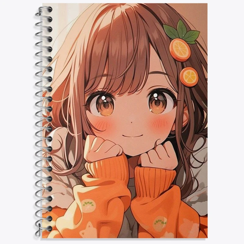 دفتر زبان 50 برگ خندالو مدل سه خط طرح دخترانه کد N1809