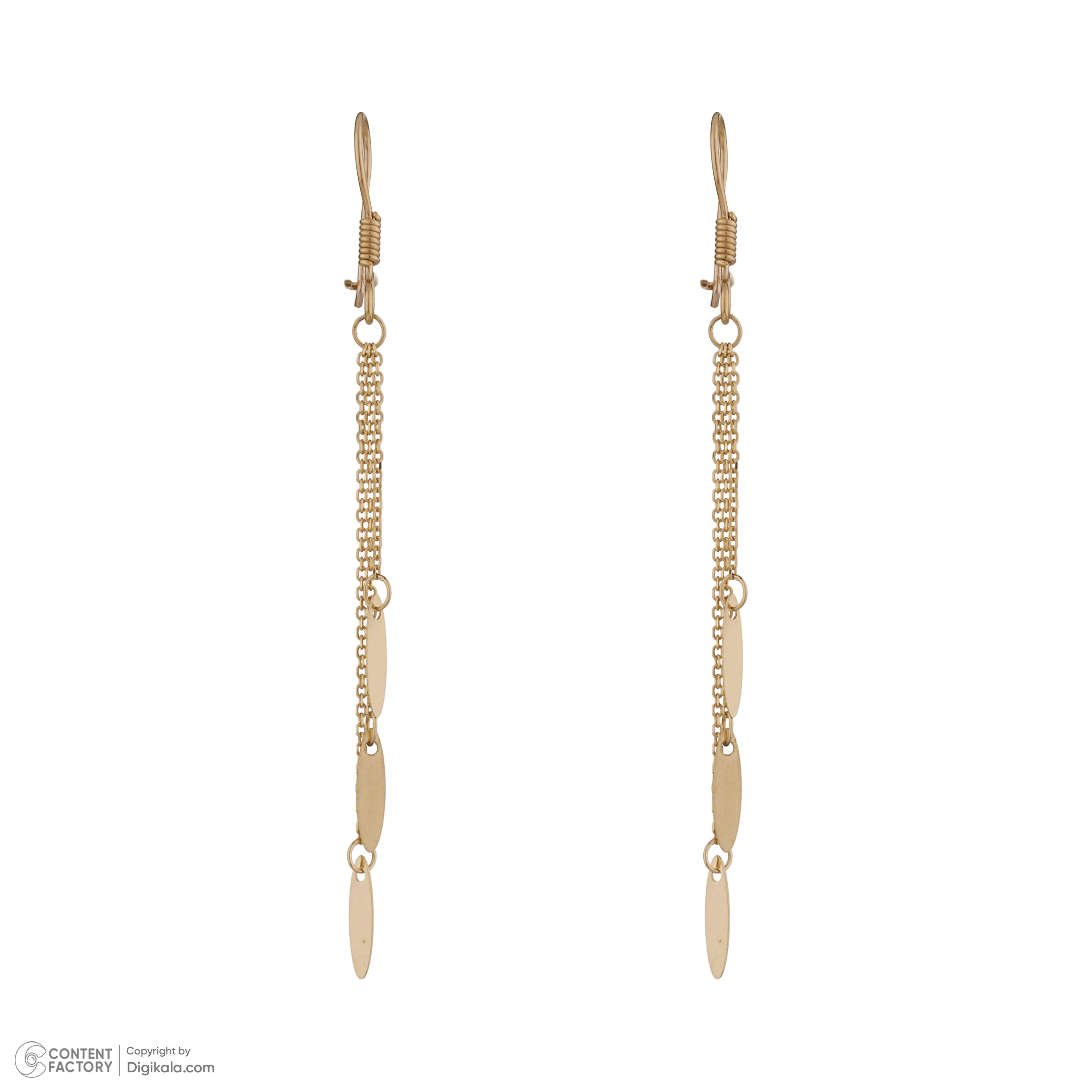 گوشواره طلا 18 عیار زنانه مایا ماهک مدل ME1182