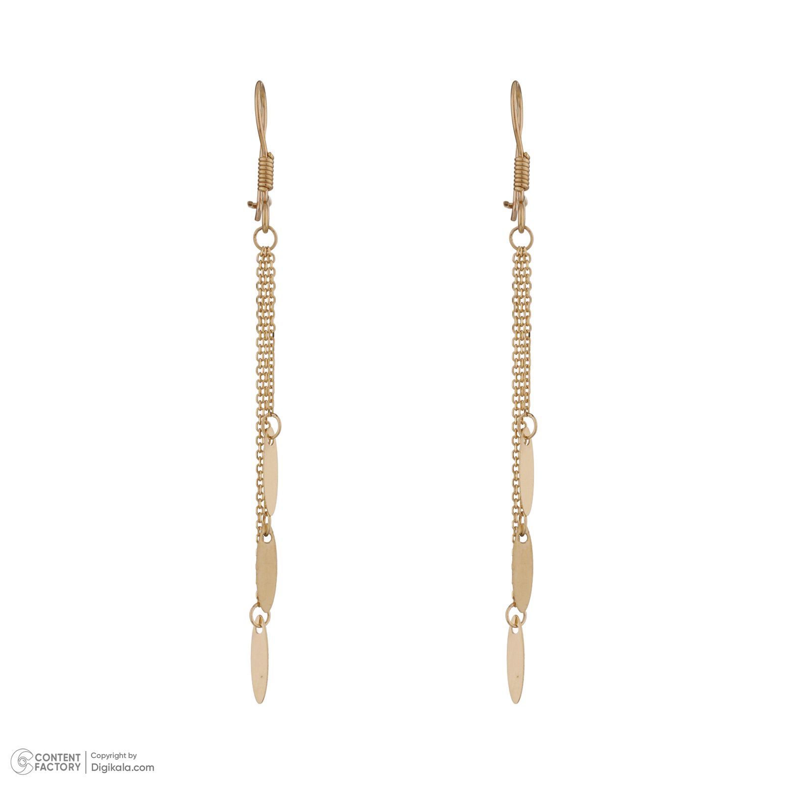 گوشواره طلا 18 عیار زنانه مایا ماهک مدل ME1182 -  - 2