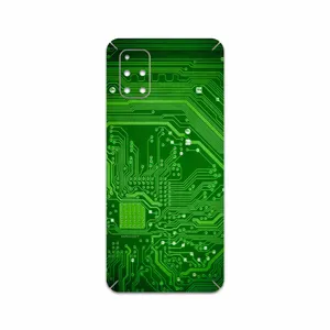 MAHOOT Green Printed Circuit Board Cover Sticker for Samsung Galaxy M51