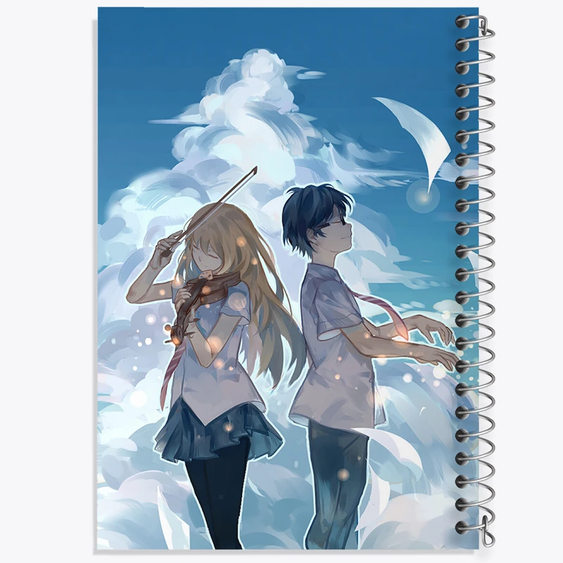 دفتر لیست خرید 50 برگ خندالو طرح آریما و کائوری انیمه دروغ تو در آوریل کد 32463