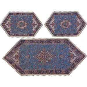 ست سه تکه رومیزی ترمه کد TRSETE12