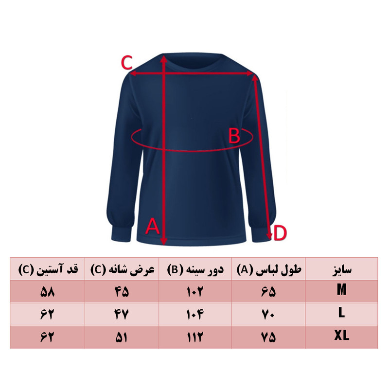پلیور مردانه مدل یقه اسکی کد TN075 رنگ آبی نفتی