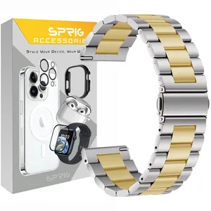 sprig 3Bid Dual Color steal strap suitable For Xiaomi Amazfit GTS 1 / GTS 2 / GTS 2 mini / GTS 2e / GTS 3 / GTS 4 / GTS 4 mini