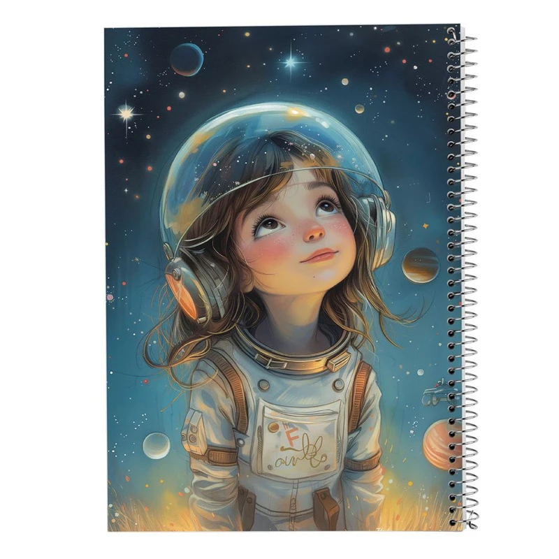 دفتر ژورنال نویسی 50 برگ مدوپد مدل نقطه ای طرح دخترانه کد DF15781