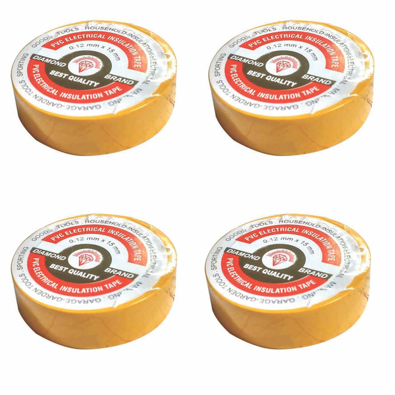 چسب برق دیاموند مدل YEL04 بسته 4 عددی چسب برق دیاموند مدل YEL04 بسته 4 عددی