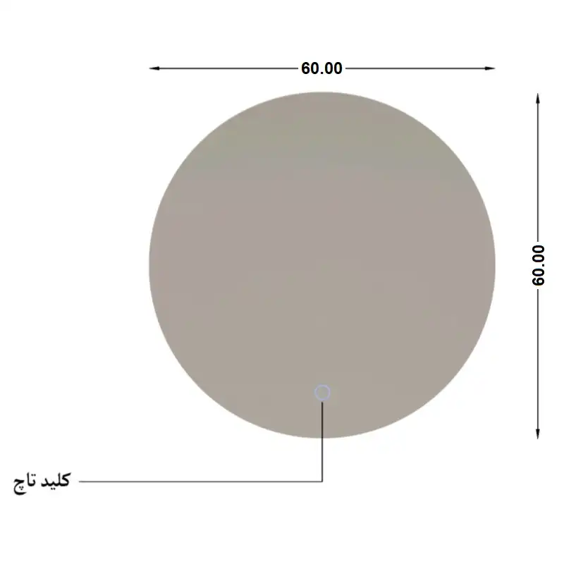 آینه سرویس بهداشتی تارا دکور مدل tc104
