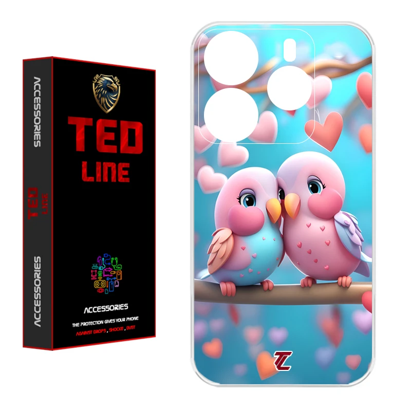 کاور تدلاین طرح پرنده کد 1176 مناسب برای گوشی موبایل شیائومی Redmi Note 14 4G