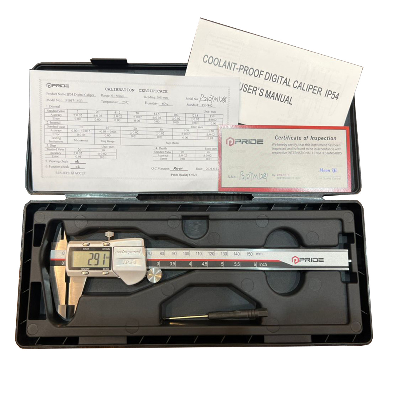 کولیس پراید مدل P1017-150B گستره 0-150 میلیمتر