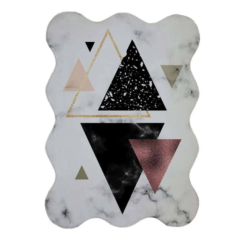 پادری مدل دالبر طرح سنگ کد 8567 سایز 80x110 سانتی متر 