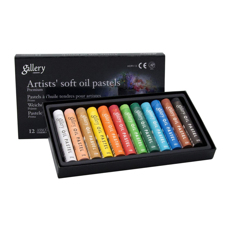 پاستل روغنی 12 رنگ مونگیو کد 10