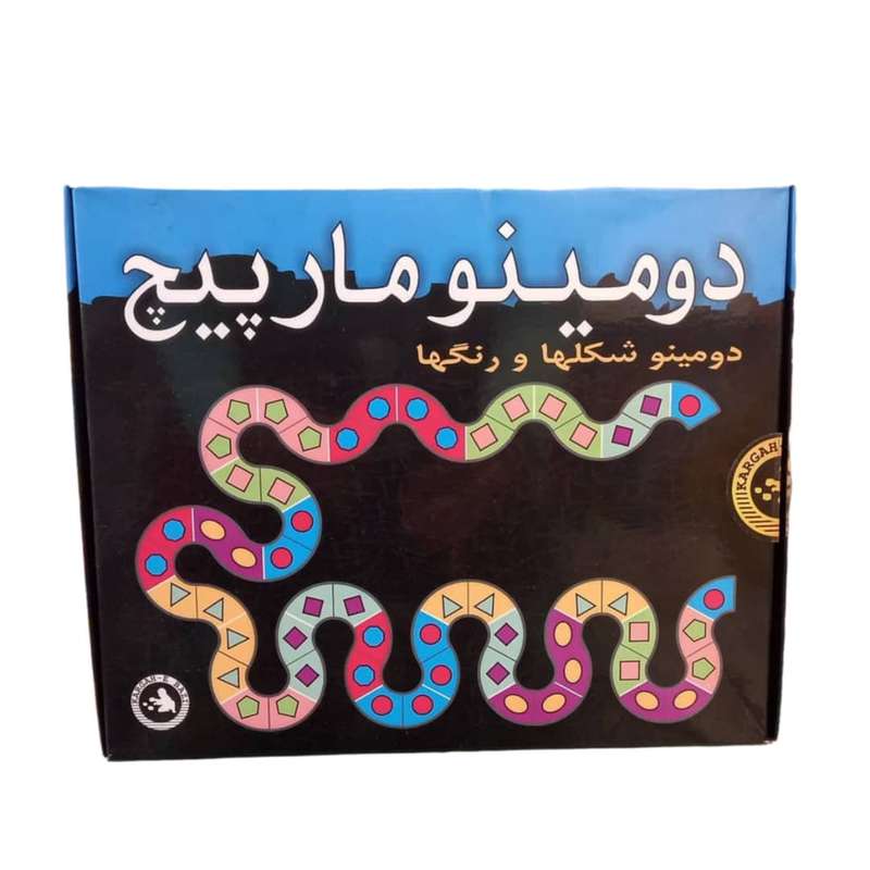 بازی فکری مدل دومینو مارپیچ طرح شکلها و رنگها