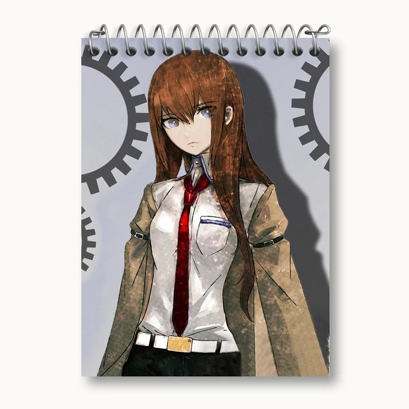 دفتر یادداشت 50 برگ خندالو مدل کوریسو ماکیسه انیمه اشتاینز گیت کد 17476