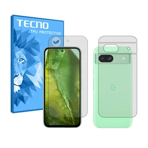 HyGEL techno transparent screen protector suitable for Google Pixel 8a mobile phone along with the back protector